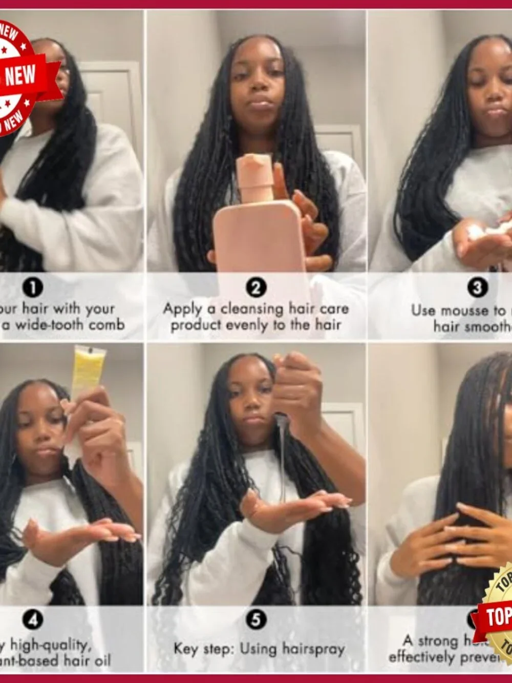 16 Inch Human Hair Crochet Extensions 40 Strands 50g Pre-Separated